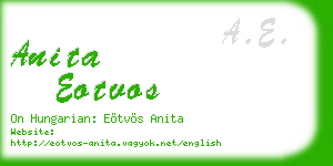 anita eotvos business card